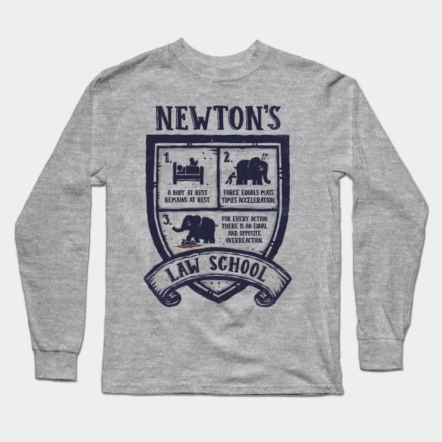 Newton's Law School Long Sleeve T-Shirt by kg07_shirts